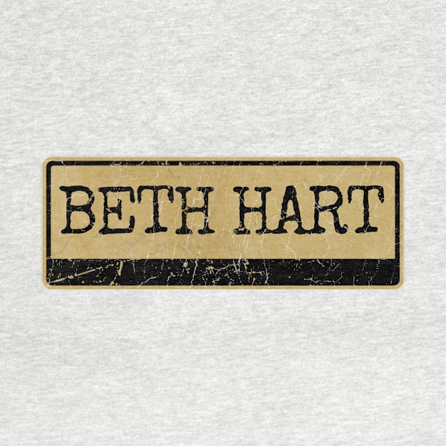 Aliska text black retro - Beth Hart by Aliska